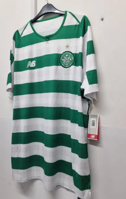 New Balance Celtic FC 19 20 Home SS Shirt Green  White XL  REF CL12 2