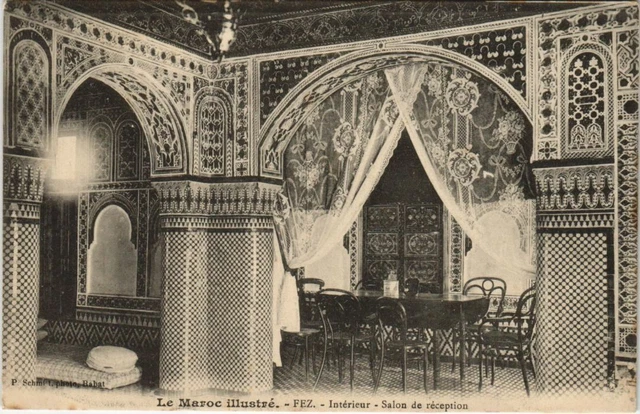 CPA AK Fez - Interieur - Salon de Reception MAROC (1082751)