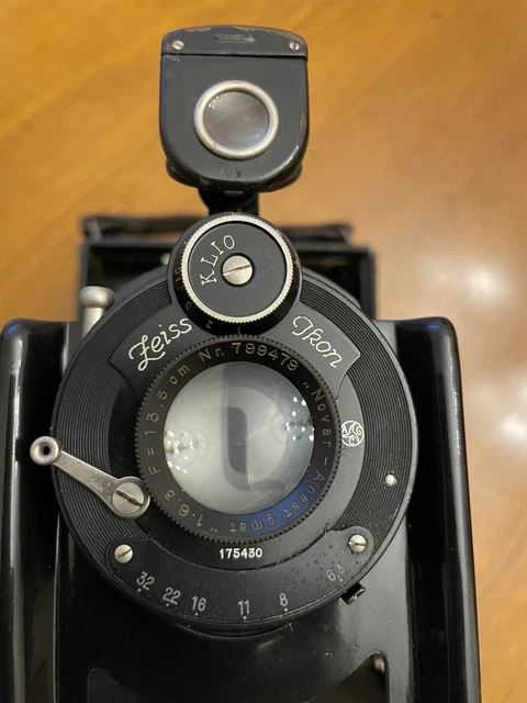 PLATTENKAMERA ZEISS IKON Objektiv Anastigmat 1:6,3 / 13,5 cm Photohaus Gera