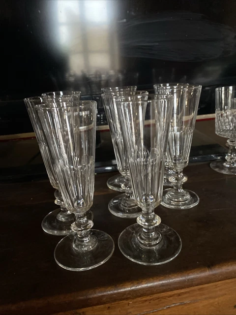 Paire De Flûtes à Champagne Luminarc Millénaire 2000, Verre Transparent, Vintage