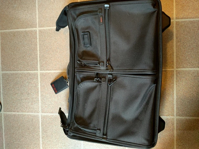TUMI Black Alpha Ballistic Nylon Long Wheeled Garment Bag Luggage 2