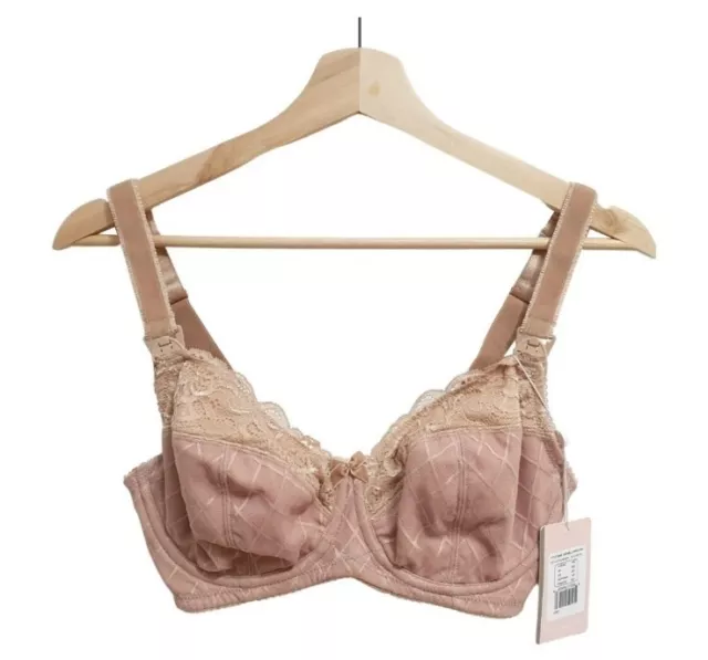 10E NEW WITH TAGS Cake Lingerie Beige Maternity bra soft cup wirefree