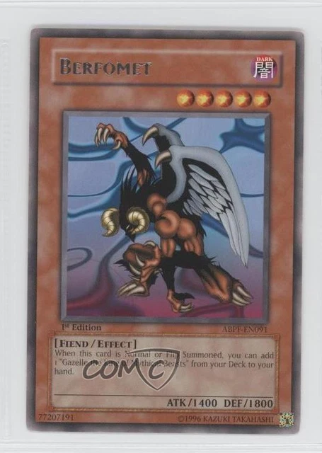 2010 Yu-Gi-Oh! Absolute Powerforce 1st Edition Berfomet (Rare) #ABPF-EN091 3o2