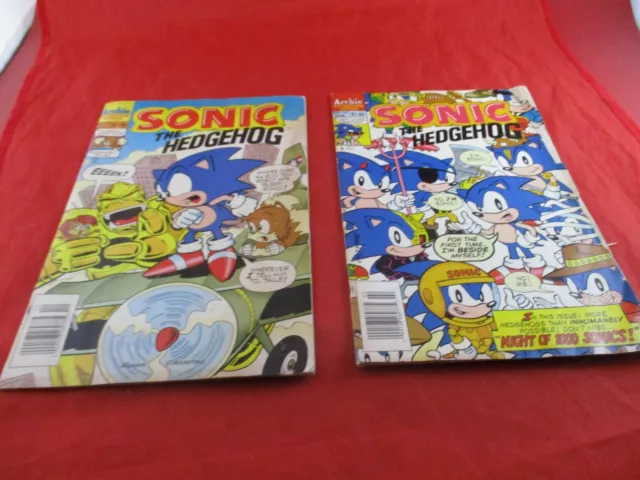 Sonic the Hedgehog Archie Adventure Series Comic Books #17 & #19 (Dec. + Feb.)