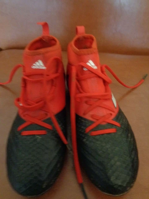 ADIDAS RED MOULDED studs football boots size uk 4 sock boot 7.99 PicClick UK