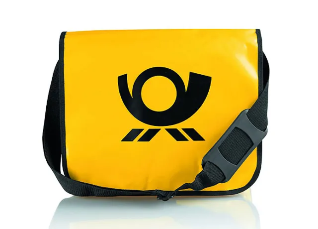 Deutsche Post Posthorn Umhängetasche Laptop DHL Tasche robust Messenger Bag