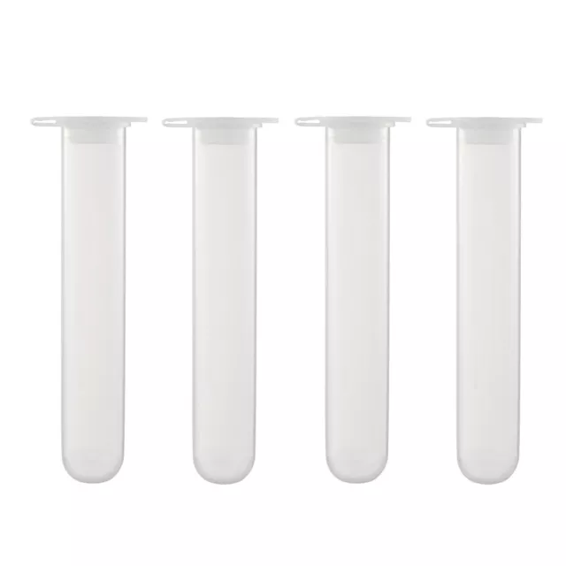 10 Pcs 15ml Plastic Centrifuge Tubes with Attached Cap Round Bottom