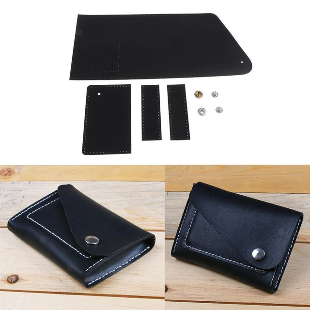 Hágalo usted mismo juego de fabricación de cuero ID bolsa de tarjeta accesorios de artesanía de cuero