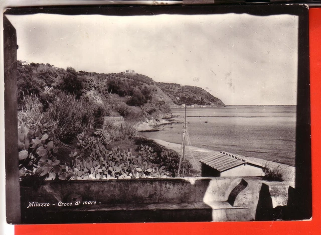 Cartolina Milazzo B/N Non Viaggiata Anni 50/60 Croce Di Mare Cartolina Milazzo B/N Non Viaggiata Anni 50/60 Croce Di Mare