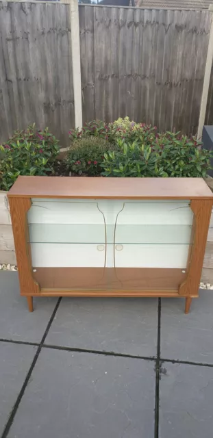 50s 60s Mid Century Vintage Retro Cocktail Drinks Cabinet Bar Display Unit