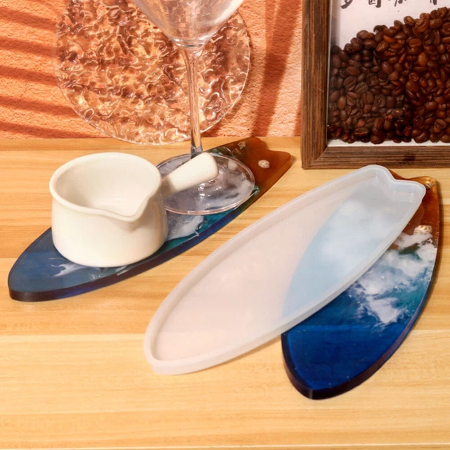 Set 3 Weiß Kieselgel Surfbrettform Tablettformen Aus Harz Große Harzformen