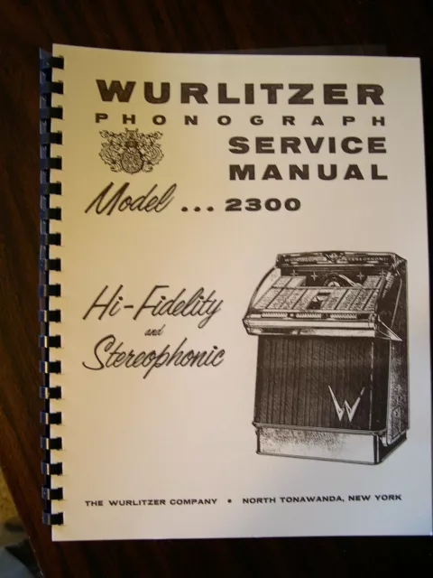 Wurlitzer Model 2300 - 2310 Jukebox Manual
