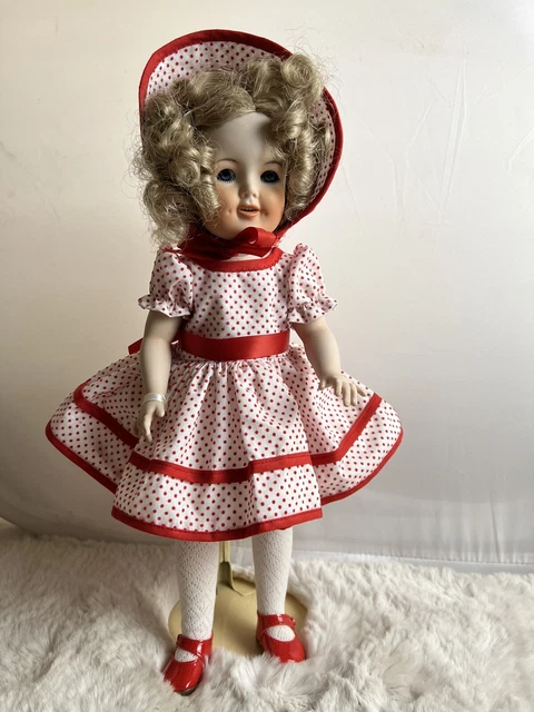 Chapeau Rose Pour Poupée – Soie Et Dentelles – Tour De Tête 36-41 Cm – France