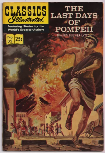 Classics  Illustrated  1970    #35  The Last Days of Pompeii      F- VF