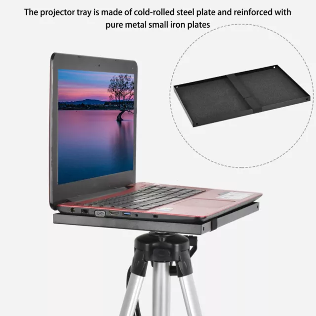 Home Office Hotel Projector Metal Tripod Tray Laptop Holder Plate
