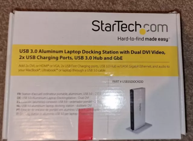 StarTech.com Dual-Monitor USB 3.0 Docking Station with DVI and Vertical Stand