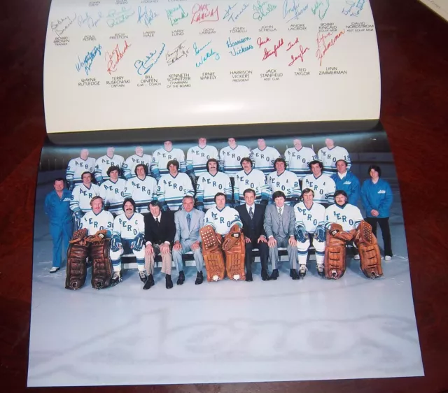 Houston Aeros Team Photo 1977-1978 In appreciation of your support