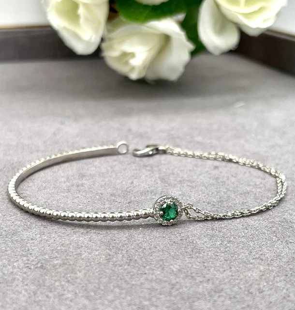 Bracelet Jonc Argenté Oxydé Avec Zirconium - Marque Le Manège à Bijoux - Neuf Avec étiquettes