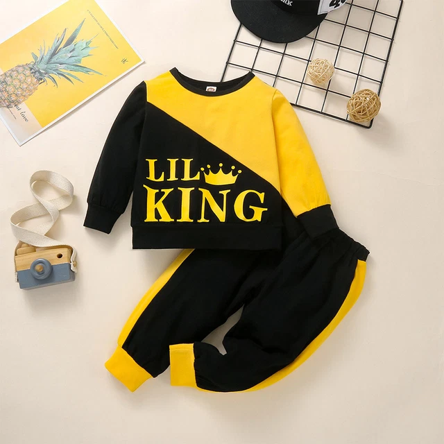 Felpa neonato bambini 2 pezzi tuta top felpa + pantaloni vestiti set outfit 8