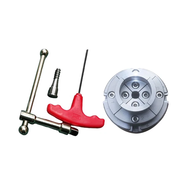 Tornos de carpintería equipo mandril carpintería 1Inx8TPI 4 mandíbulas tornos accesorios