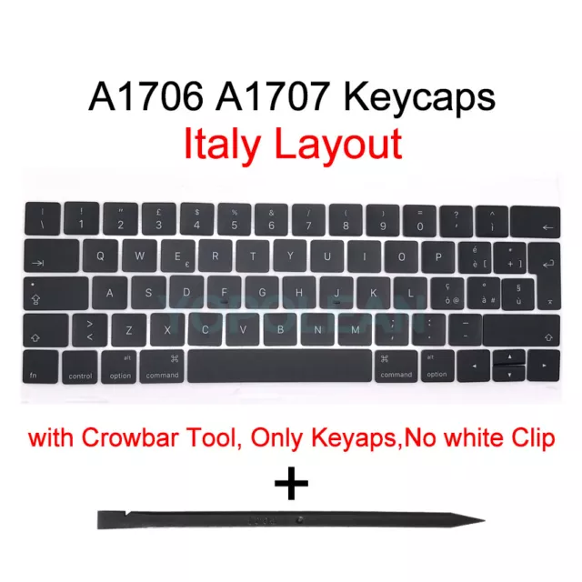 New Italy Keyboard keys keycaps For Macbook Pro Retina 13" A1706 15" A1707 2016