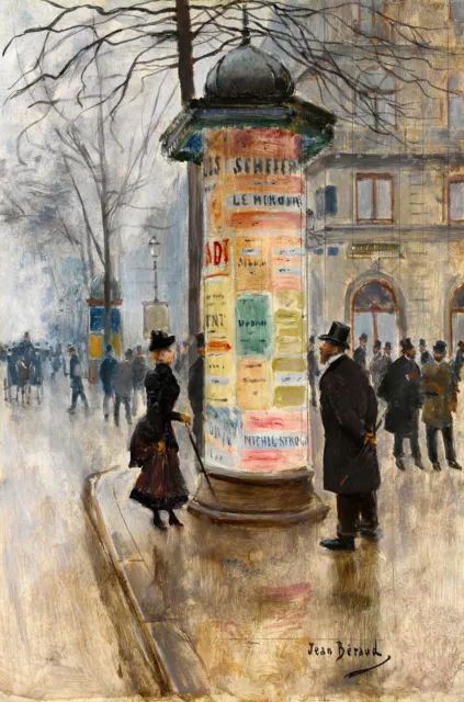 Parisian Street Scene 1885 by Jean Beraud Old Masters 7x10 Print