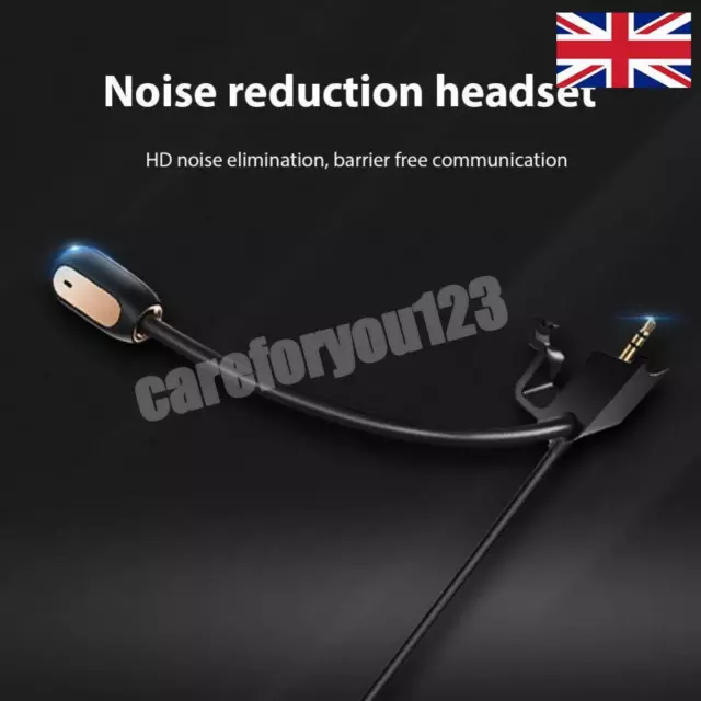 Cable Boom Microphone 3.5mm Plug Gaming Boom Mic Noise Cancelling for QC35/QC45