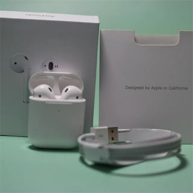 Apple AirPods (2nd Generation) Bluetooth Earbuds Earphone With Charging Case