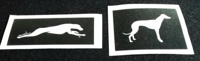5 - 25  Greyhound dog stencils for etching on glass running racing standing
