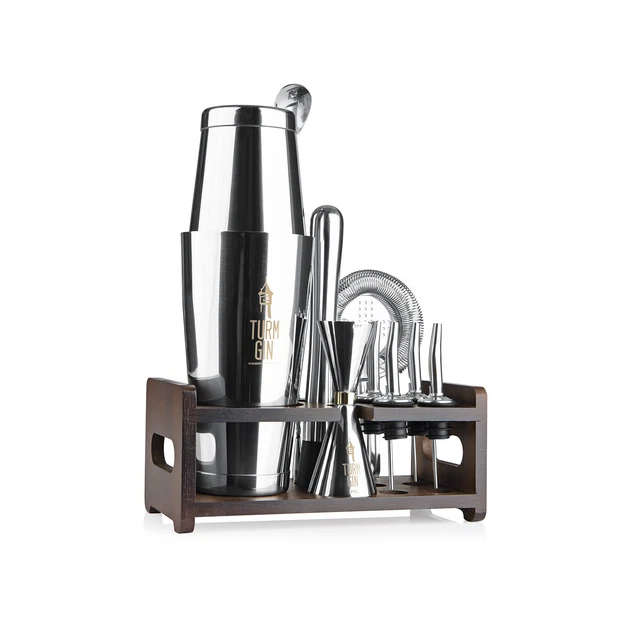 TOUR GIN COCKTAIL Shaker Set 10tlg. Inox Barman Kit Boisson Mixer EUR
