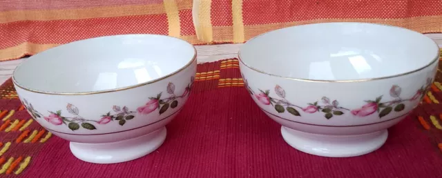2 bols ancien « Porcelaine de Luxe FD »