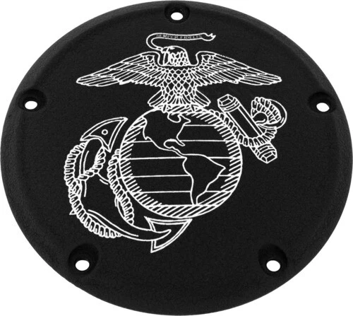 Black Marine EGA Derby Cover Custom Engraving MAR08-12BG
