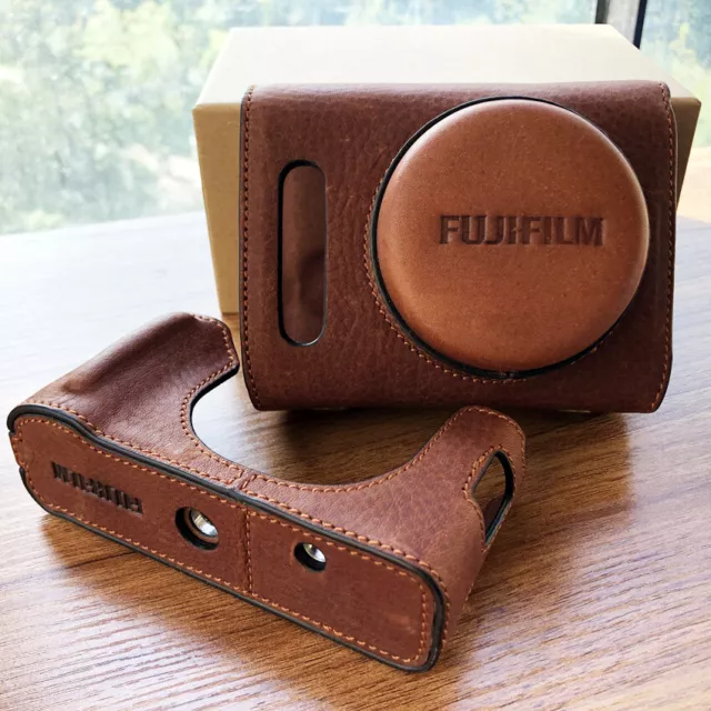 Design For FUJIFILM X100V Fujinon Genuine Leather Camera Case Protection Covers