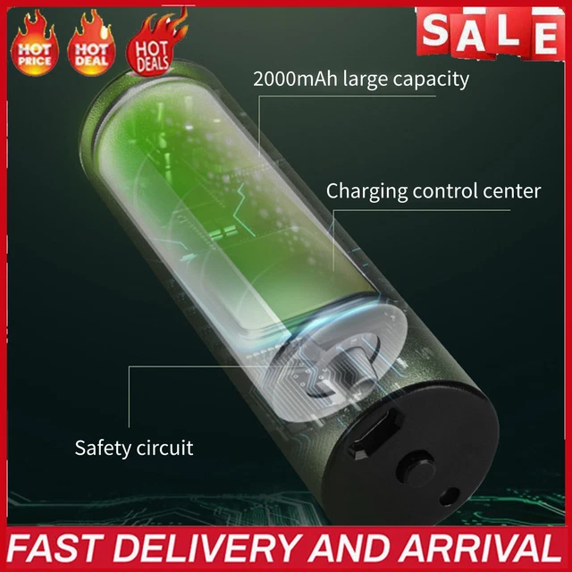Calentador de mano recargable banco de energía eléctrico portátil calentador de mano (verde)