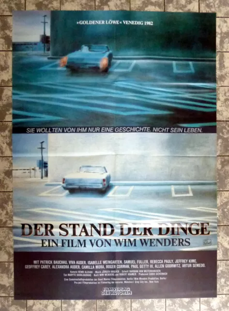 STAND DER DINGE Wim Wenders A1-FILMPOSTER Kino ´82 State of things WEINGARTEN