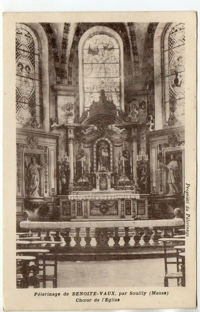 BENOITE VAUX - Meuse - CPA 55 - le Choeur de l'église