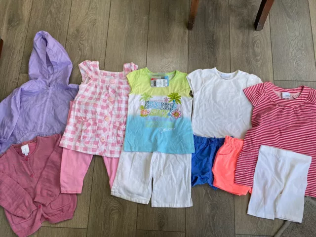 Girls Next Mixed Summer Clothing Outfits (11 Item, 1 BNWT) Age 2-3 Years