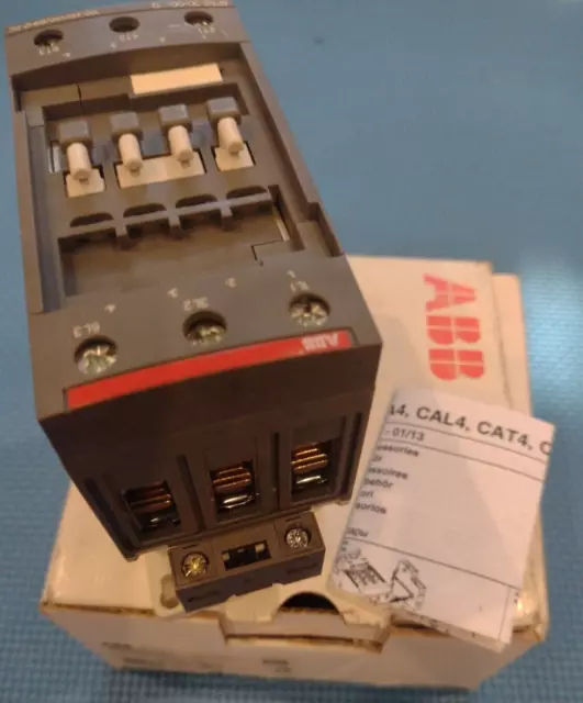 AF52 BC30-30-00 ABB Contactor 3 Pole 24VDC Din Rail Mount, New - Minor Damage 1