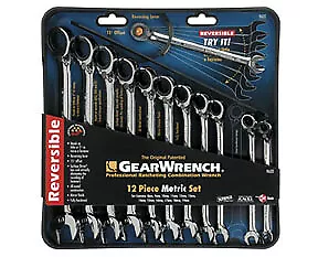 Reversible Combination Ratcheting Wrench Set METRIC, 12pc KDT-9620N Brand New!