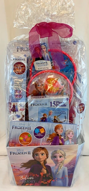Disney Frozen II Gift Set Candy Snowflakes and Jelly Beans, Puzzle, Stickers
