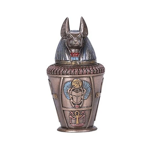 Ancient Egyptian Duamutef Canopic Jar Home Decor