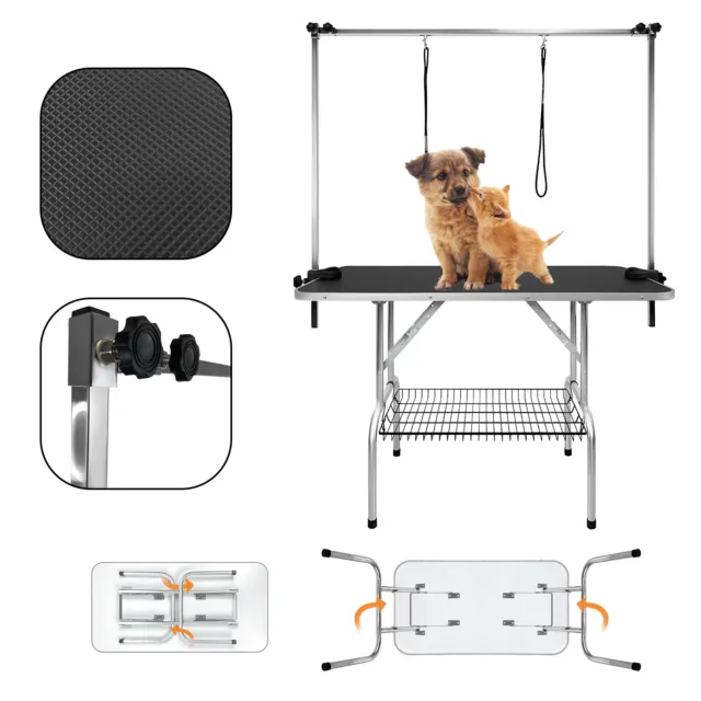 Mesa de recorte para perros mesa de cuidado para perros mesa de cuidado de altura ajustable mesa de cuidado de animales