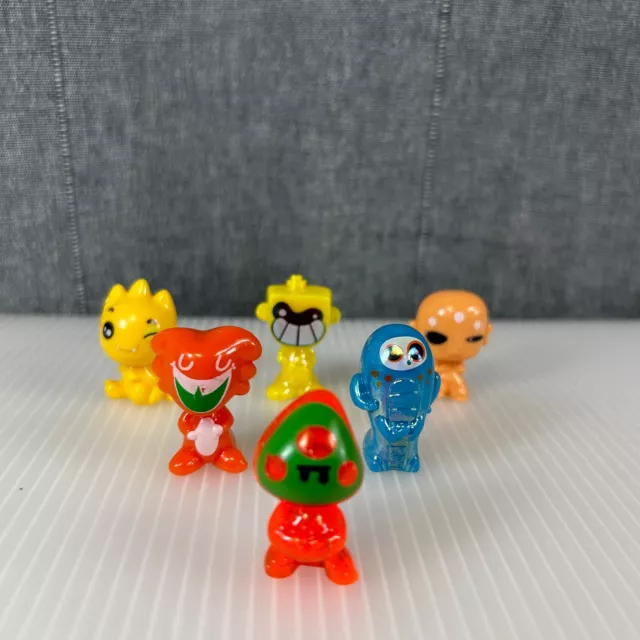 Crazy Bones GoGo 1" Inch Mini Figure Lot Of 6 Different Characters