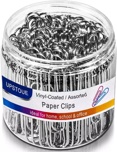 Paper Clips Smooth Silver, 100 Pack Paper Clips Large 2Inch (50Mm), Durable & Ru