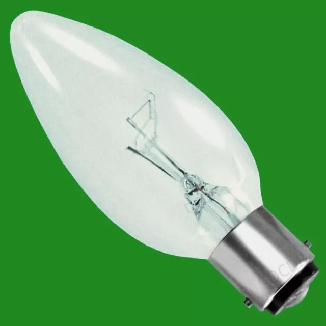12x 40W Clear Candle Dimmable Filament Light Bulb B15 SBC Small Bayonet Cap Lamp