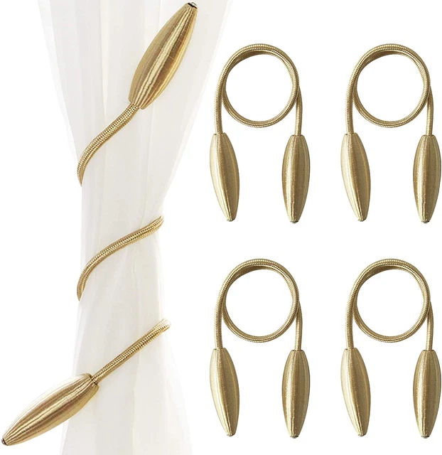 4Pcs DIY Twist Curtain Tieback Clips Creative Decorative Window Drape Twist Tie