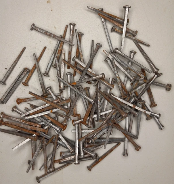 Vintage nails 1  1/2"  rose  round  head 100 count rustic 2