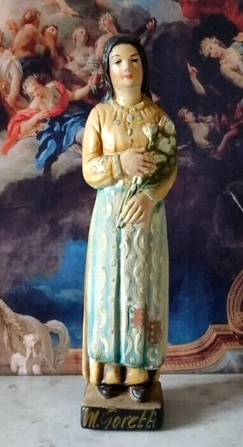 Statue de Maria sculptée à la main - Bois - Catawiki