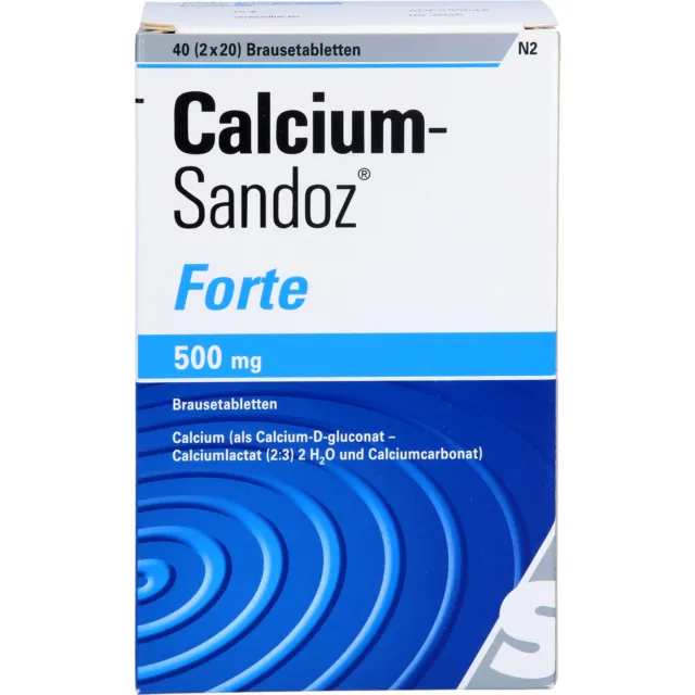 Calcium-Sandoz forte Brausetabletten, 40 St. Tabletten 4906200