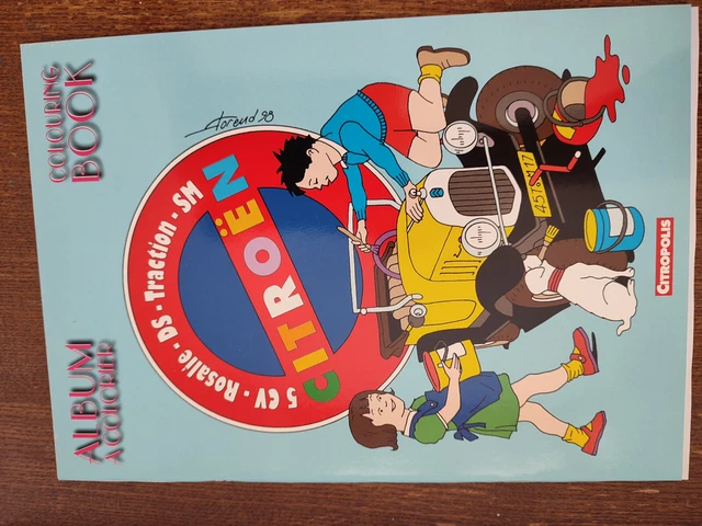 Livre Album A Colorier Citroen 5Cv Rosalie Ds Traction Sm Citropolis Edition